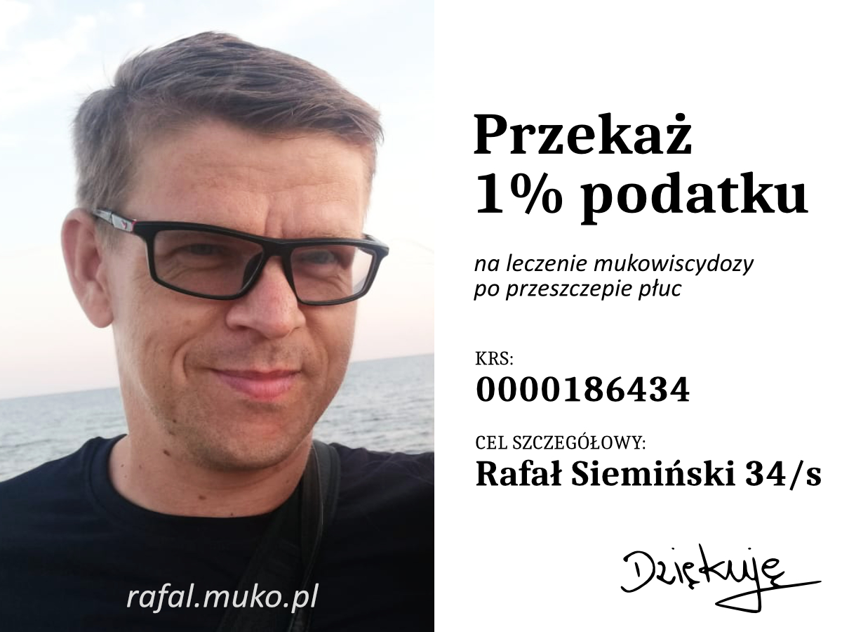 Przekaż 1% podatku dla Rafała